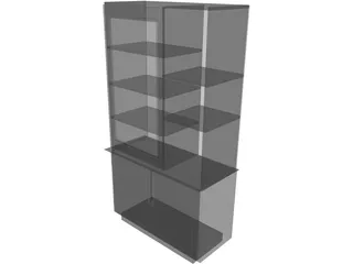 Cabinet Wall 3D Model preview