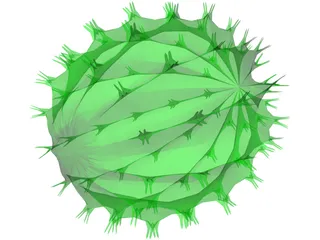 Barrel Cactus 3D Model preview