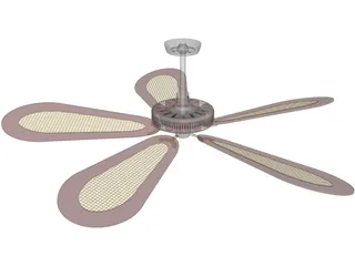 Ceiling Fan Fancy 3D Model preview