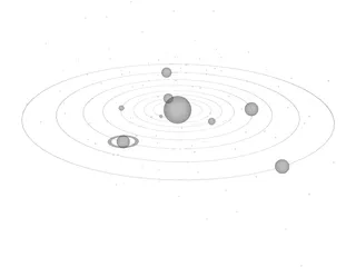 Solar System 3D Model preview