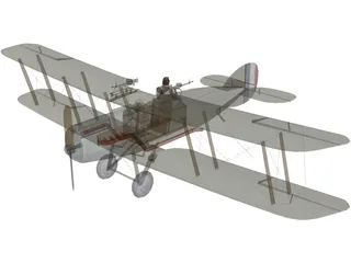 Bristol F2b 3D Model preview