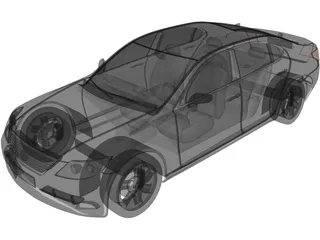 Lexus LS460 3D Model preview