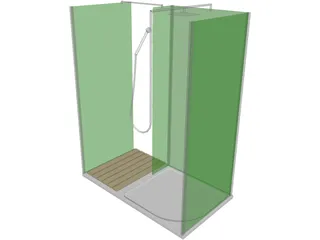 Shower Enclosure 3D Model preview