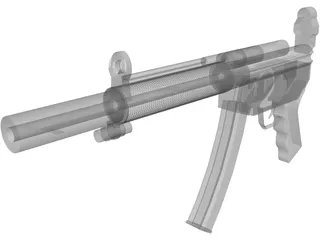 Heckler&Koch MP5SD 3D Model preview