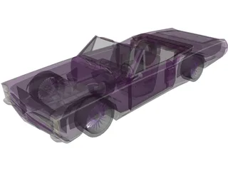 Pontiac GTO Convertible (1967) 3D Model preview
