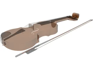 Violin 3D Model preview