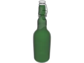 Grolsch Beer Bottle 3D Model preview
