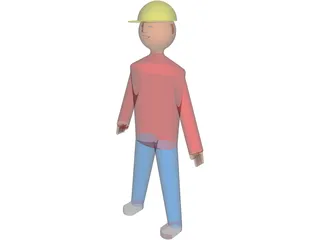 Working Man 3D Model preview