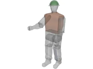 Working Man 3D Model preview