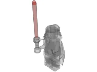 Lego Darth Vader 3D Model preview