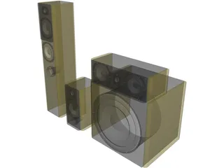 Speakers 3D Model preview