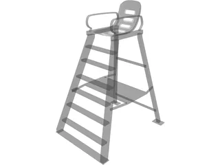 Tennis Chair 3D Model preview