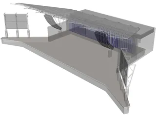 Stage Canopy 3D Model preview