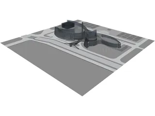 Office Future Concept 3D Model preview