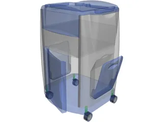 Bedside Cabinet 3D Model preview
