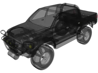 Toyota Hilux [Tuned] 3D Model preview
