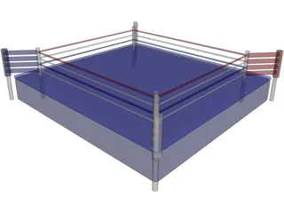 Boxing Ring 3D Model preview