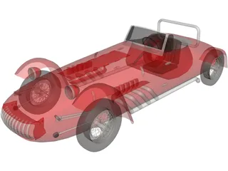 Kurtis 500 (1954) 3D Model preview