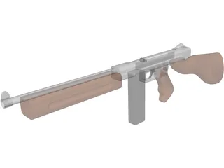 Old School Rifle 3D Model preview