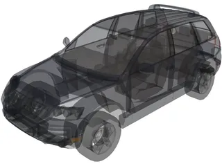 Volkswagen Touareg 3D Model preview