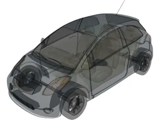 Toyota Yaris 3D Model preview