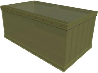 Wooden Chest 3D Model preview