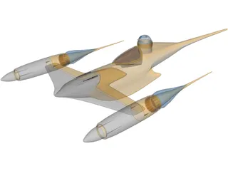 Star Wars Naboo N1 Starfighter 3D Model preview