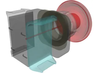 Stop Switch 3D Model preview