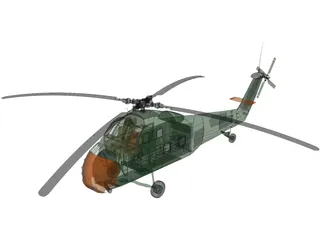 Sikorsky UH-34 Choctaw 3D Model preview