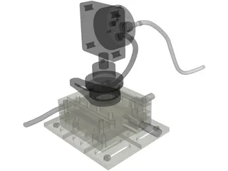 Si Detector 3D Model preview