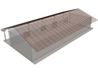 Old Southamerican Country House 3D Model preview