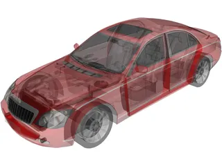 Maybach 57 3D Model preview
