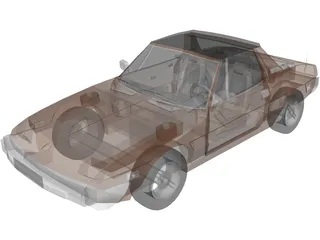 Fiat Bertone X19 3D Model preview