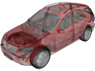 Mercedes-Benz ML500 (2007) 3D Model preview
