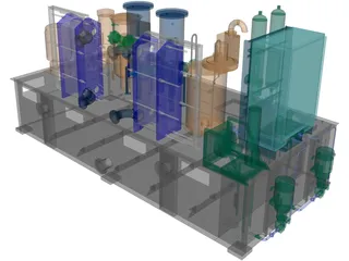 Oil Module 3D Model preview