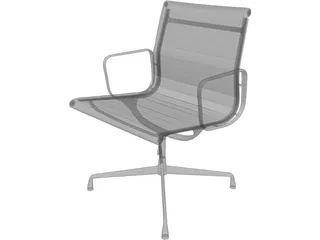 Charles Eames Aluminum Office Ball Chair 3D Model preview