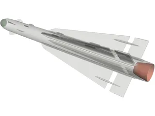 AIM-4D Falcon (RB28) 3D Model preview