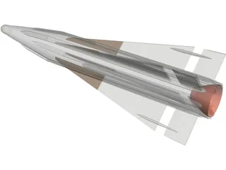 AIM-26B Falcon (Rb27) 3D Model preview