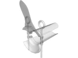 Gynecological Speculum 3D Model preview