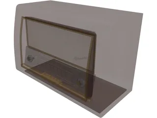 Old Radio 3D Model preview