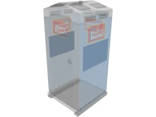 Dixy Toilet 3D Model preview