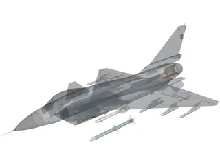 Chengdu J-10 3D Model preview