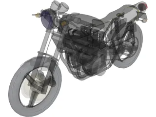 Kawasaki Z900 3D Model preview