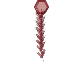 Chinese Firecracker 3D Model preview