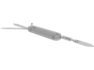 Swiss Mini Knife 3D Model preview