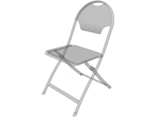 Folding Chair 3D Model preview