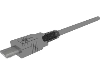 Micro-USB Plug 3D Model preview