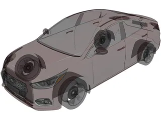 Hyundai Accent (2018) 3D Model preview