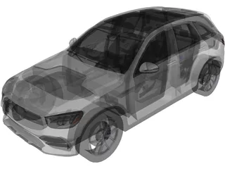 Mercedes-Benz GLC300 (2020) 3D Model preview