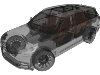 Lincoln Aviator (2020) 3D Model preview